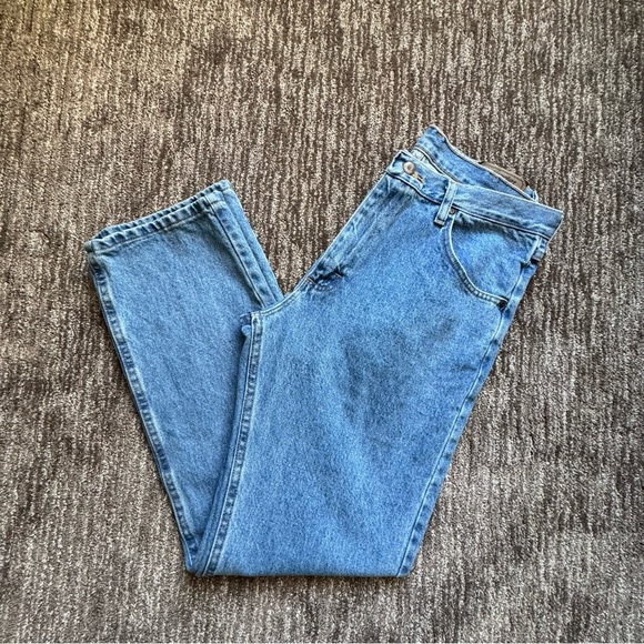 Wrangler Men's Straight Regular
Fit Jeans Blue Size 34x32 5- Pocket Normcore - Picture 1 of 11